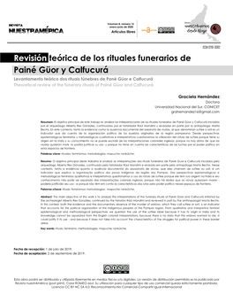 Revisión Teórica De Los Rituales Funerarios De Painé Güor Y Calfucurá