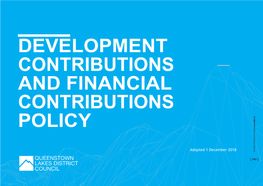 Development Contributions and Financial Contributions