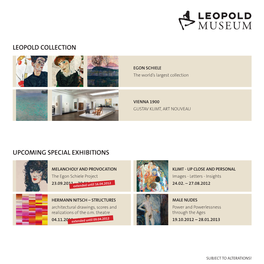 Leopold Collection Upcoming Special