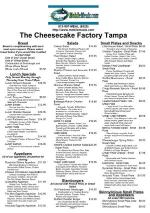 The Cheesecake Factory Tampa