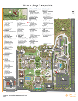 Pitzer College Campus Map