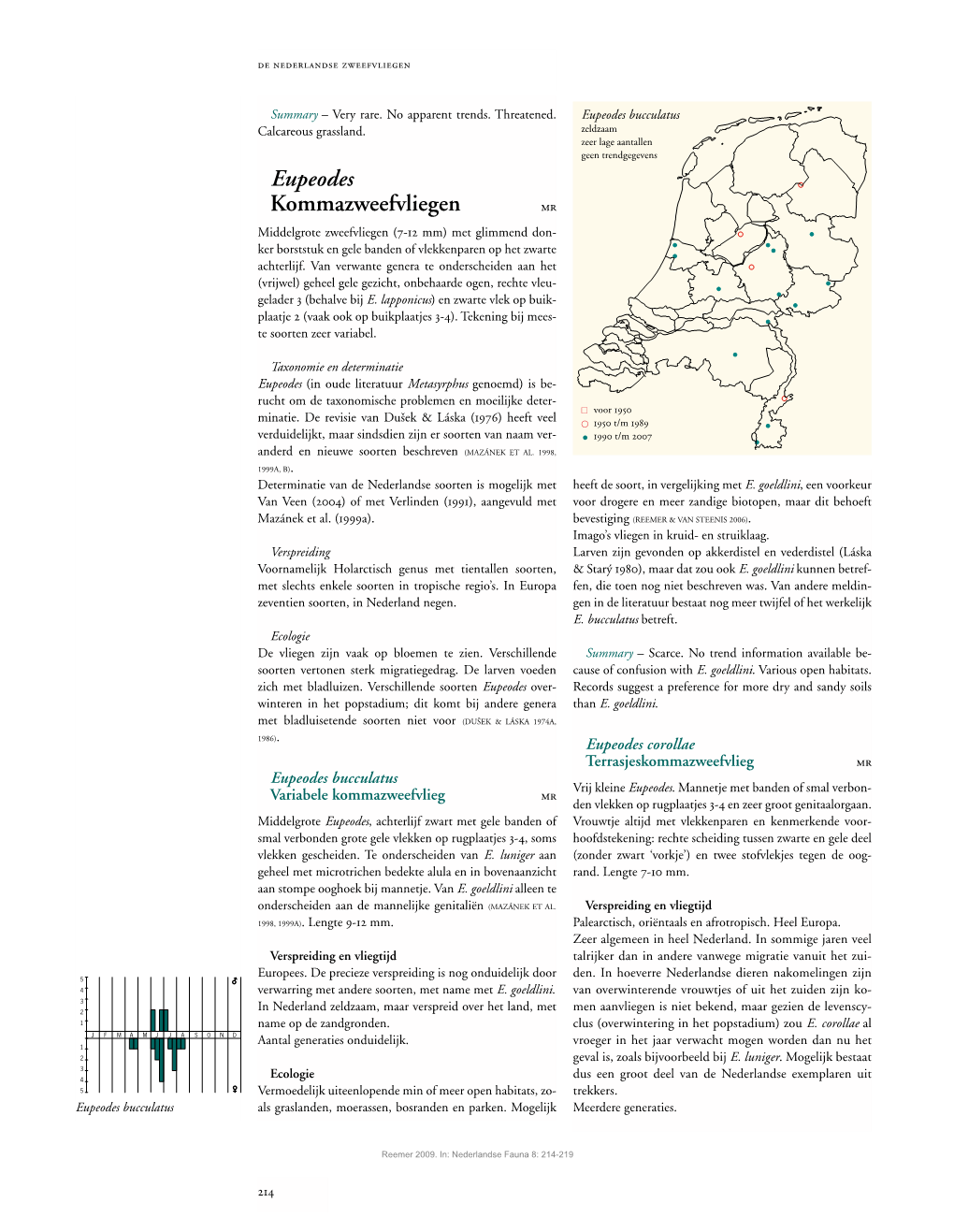 Eupeodes Kommazweefvliegen Mr Middelgrote Zweefvliegen (7-12 Mm) Met Glimmend Don- Ker Borststuk En Gele Banden of Vlekkenparen Op Het Zwarte Achterlijf