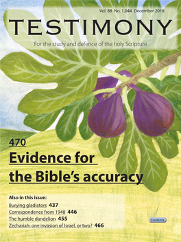 Evidence for the Bible's Accuracy