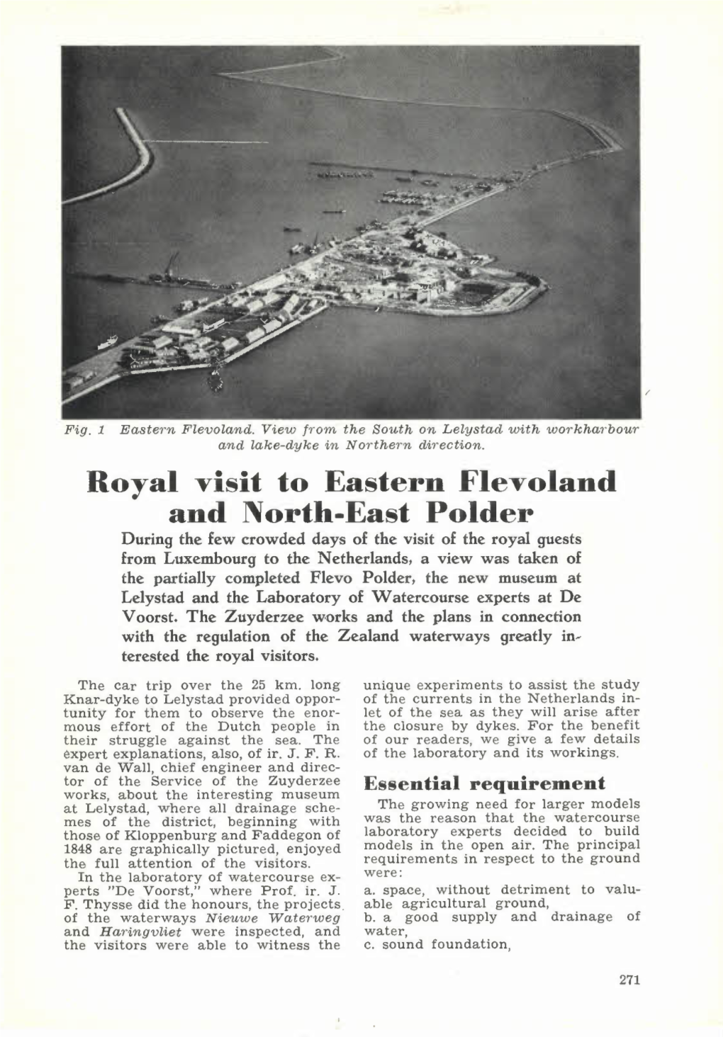 Royal Visit to Eastern Flevoland and North-East Polder