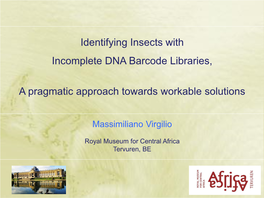Identifying Insects with Incomplete DNA Barcode Libraries, A