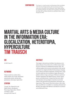 Martial Arts & Media Culture in the Information