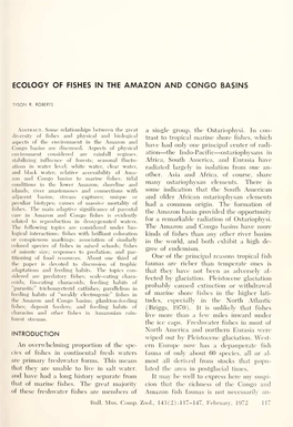 Ecology of Fishes in the Amazon and Congo Basins