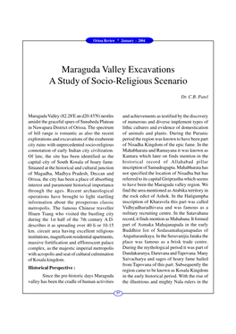 Maraguda Valley Excavations a Study of Socio-Religious Scenario