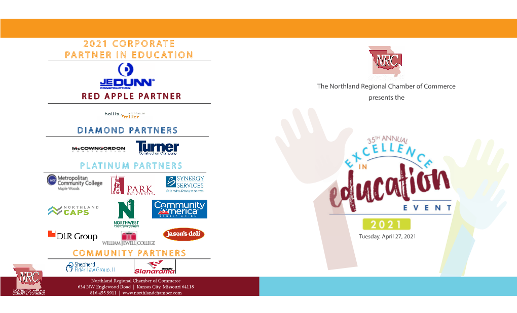 2021 Corporate Partner in Education