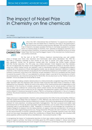The Impact of Nobel Prize in Chemistry on Fine Chemicals