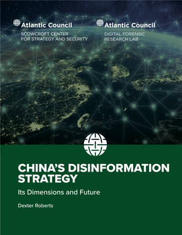 China's Disinformation Strategy