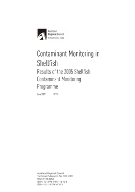 Contaminant Monitoring in Shellfish Results of the 2005 Shellfish Contaminant Monitoring Programme