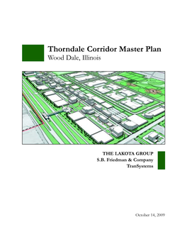 Thorndale Corridor Master Plan Wood Dale, Illinois