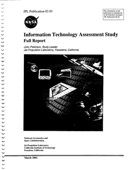 Information Technology Assessment Study Full Report