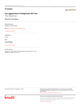 Les Apparences Trompeuses De L'art / the Moderns