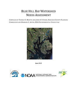 Blue Hill Bay Watershed Needs Assessment