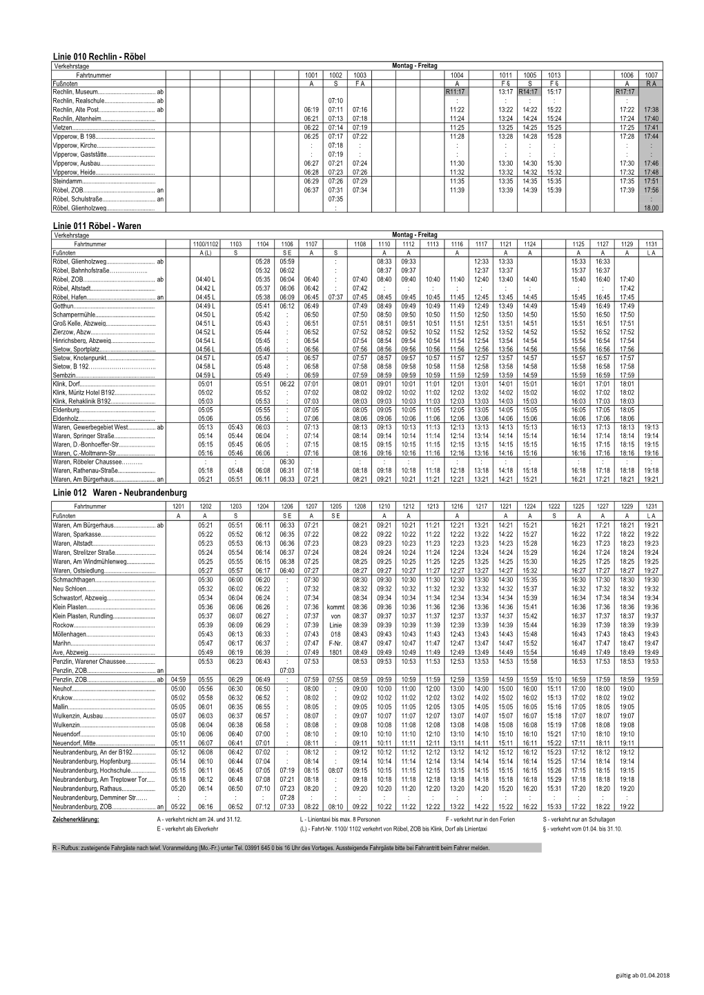 Den Dat Bus (Linie 010, 011, 012)