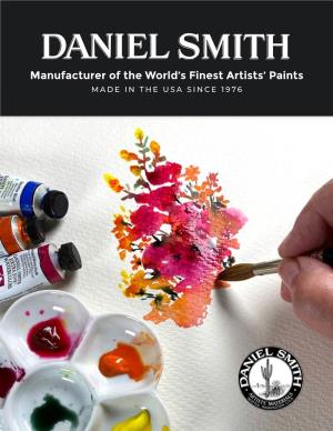 Manufacturer of the World's Finest Artists' Paints