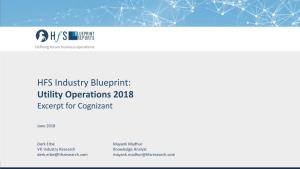 Cognizant—HFS Industry Blueprint: Utility Operations 2018