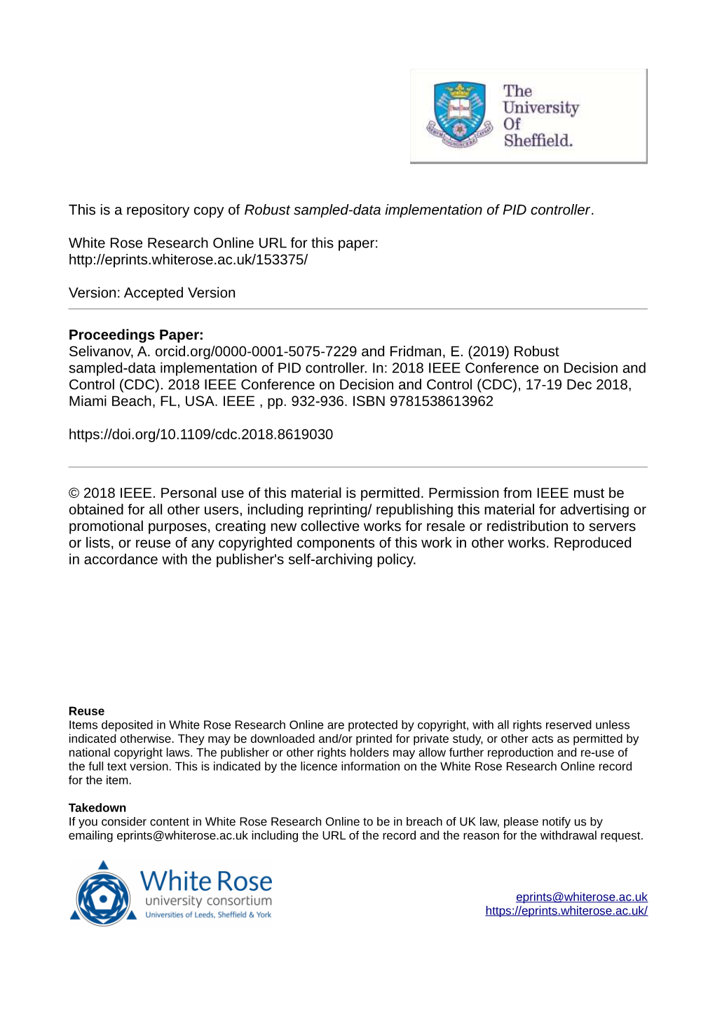 Robust Sampled-Data Implementation of PID Controller