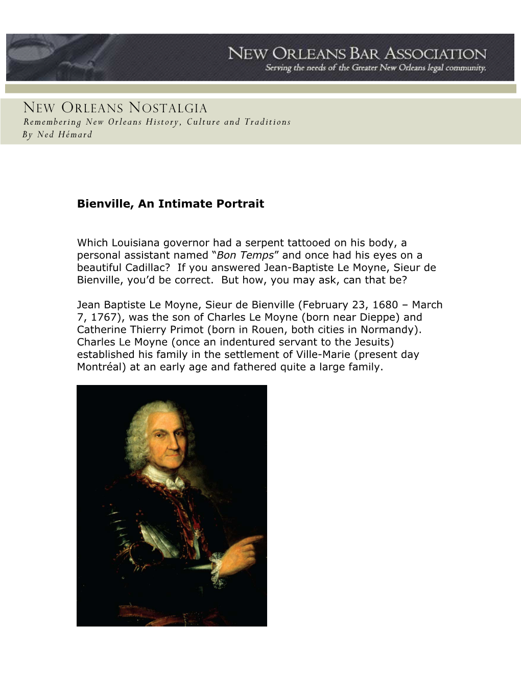 NEW ORLEANS NOSTALGIA Remembering New Orleans History, Culture and Traditions by Ned Hémard