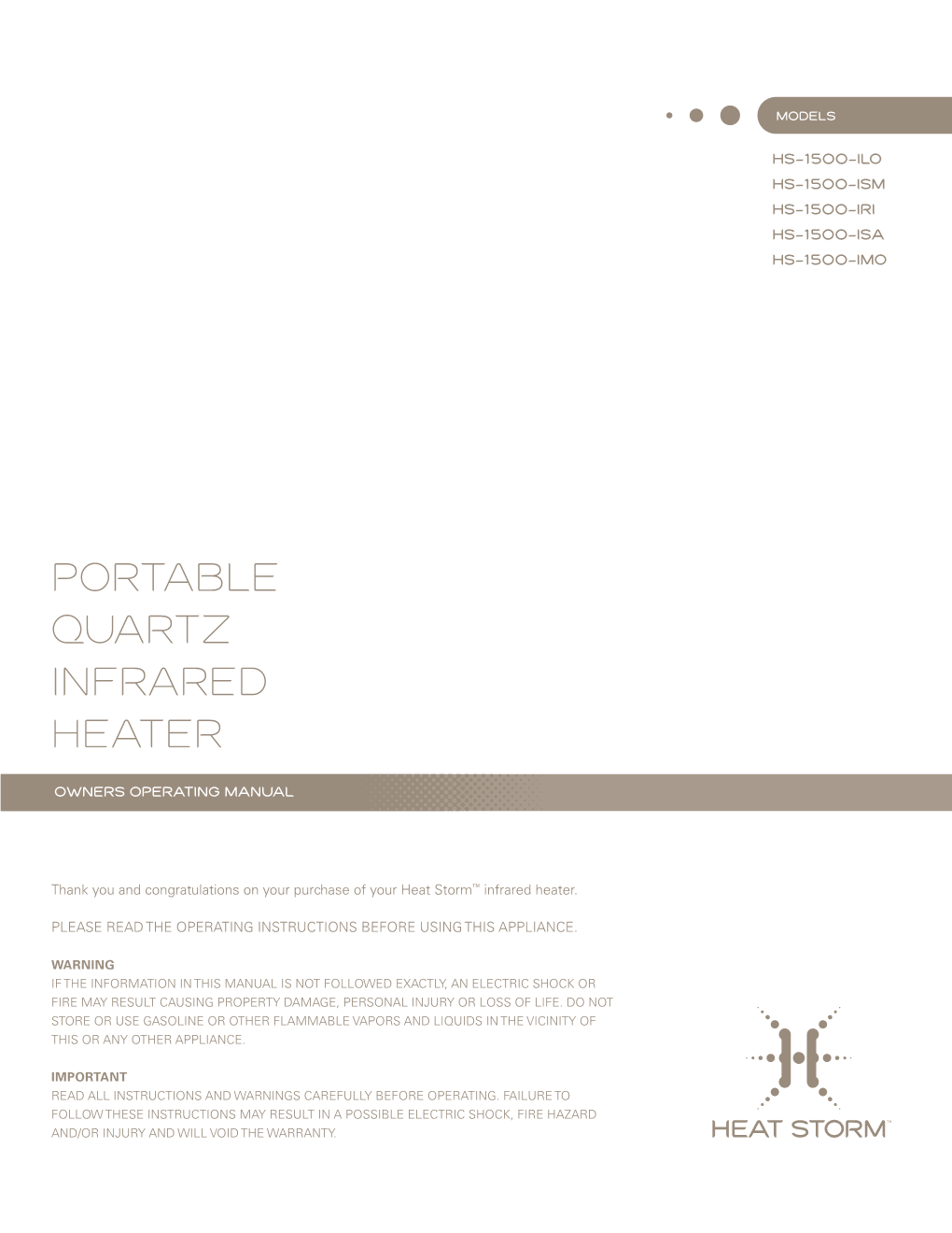 Portable Quartz Infrared Heater