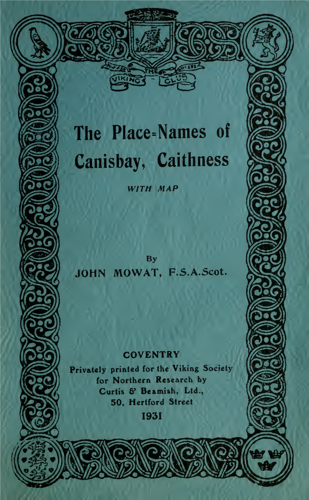 The Place-Names of Canisbay, Caithness : With