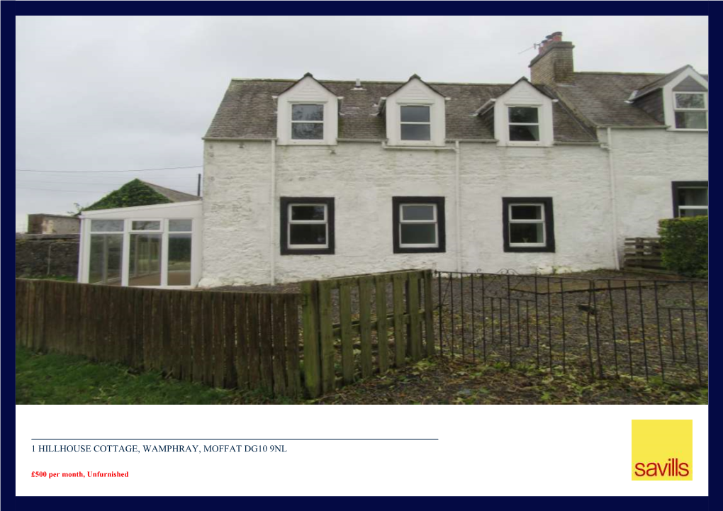 1 Hillhouse Cottage, Wamphray, Moffat Dg10 9Nl