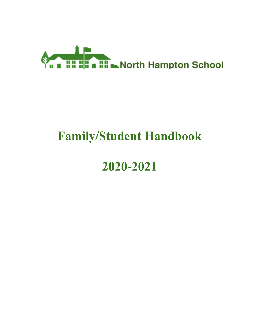 Student and Family Handbook 2020-2021