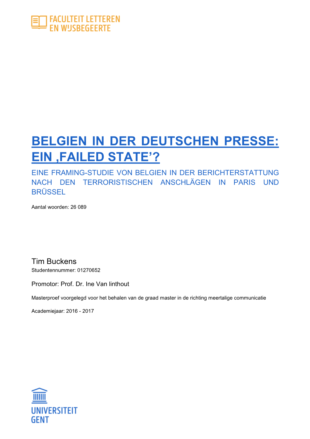 Ein ‚Failed State'?