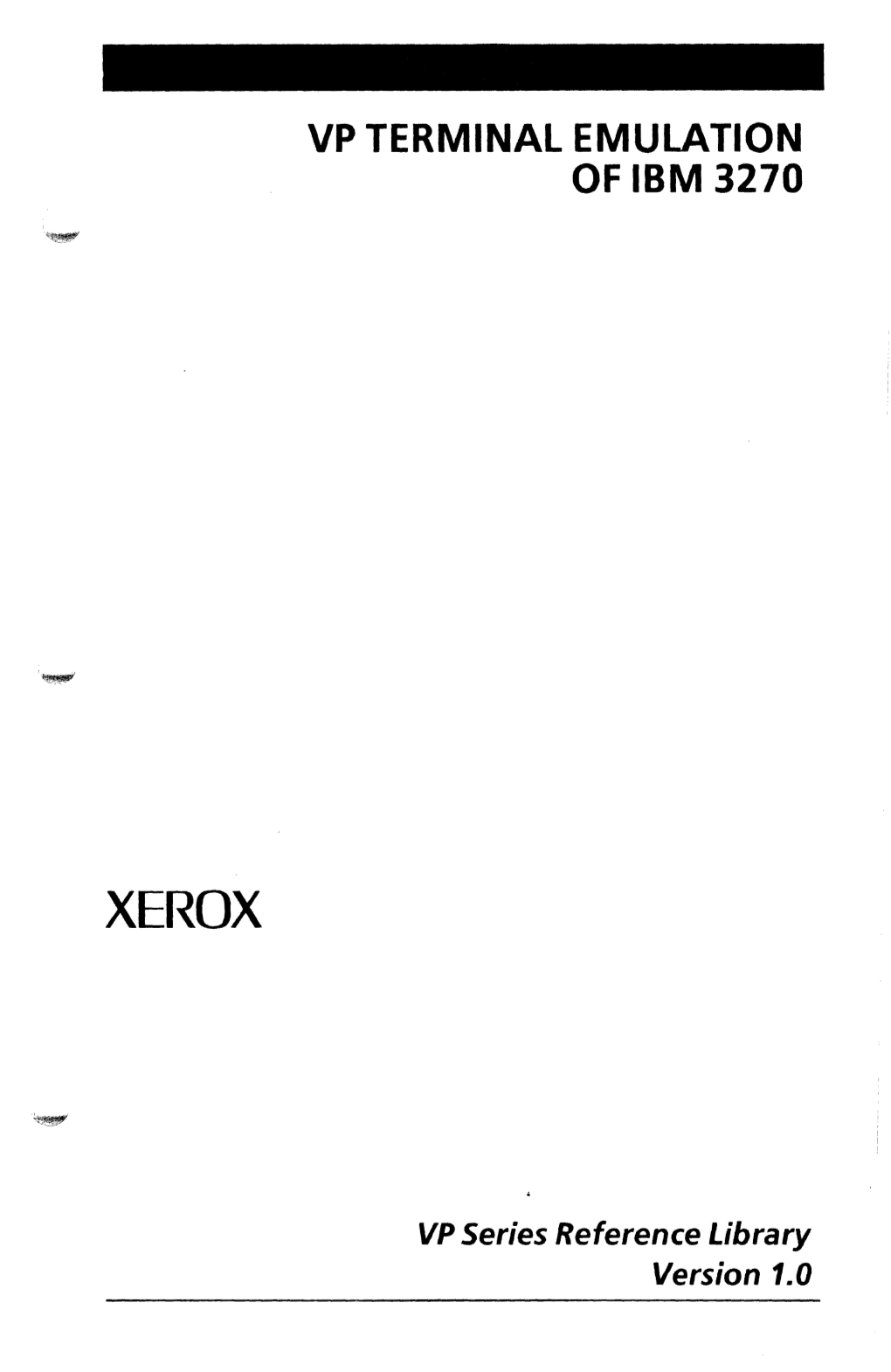 Vp Terminal Emulation of Ibm 3270