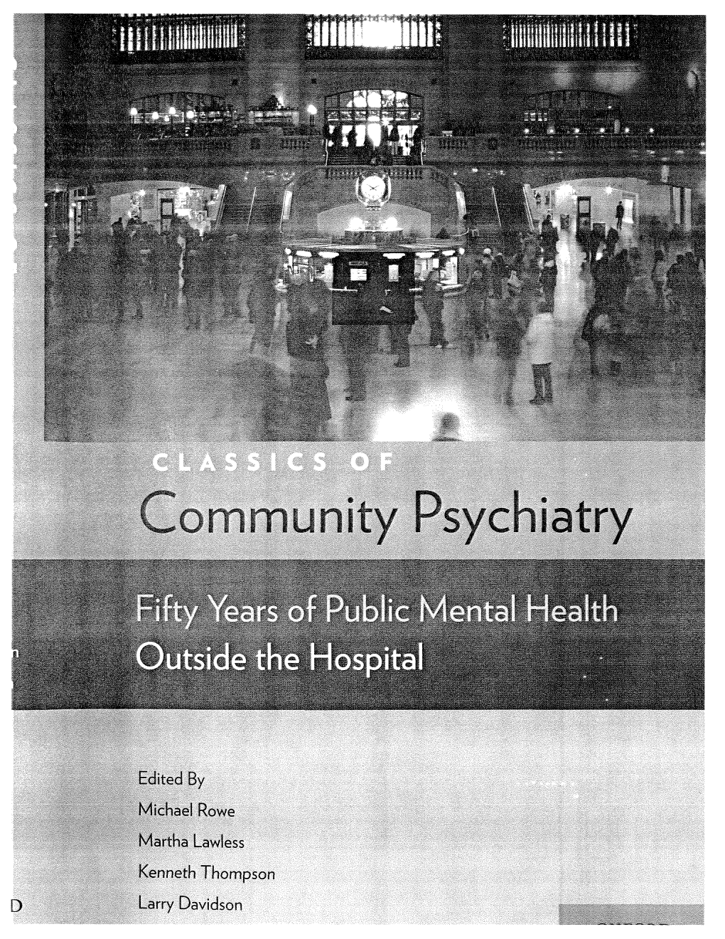 Lessons in Public Psychiatry from Italy and Franco Basaglia