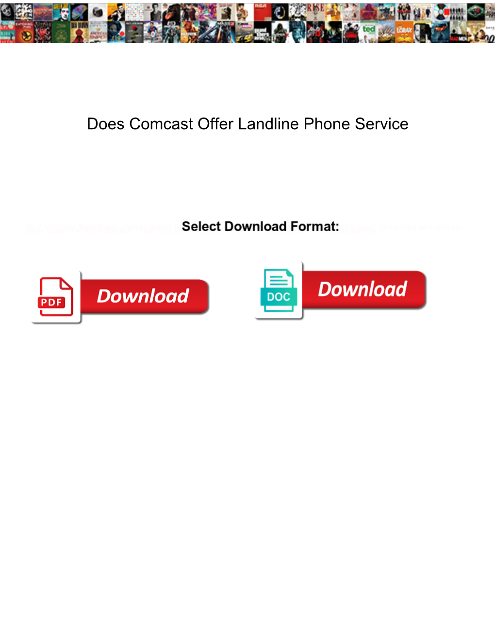 Does Comcast Offer Landline Phone Service
