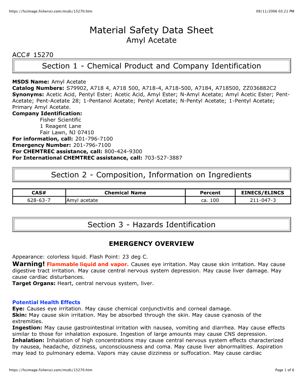 Amyl Acetate