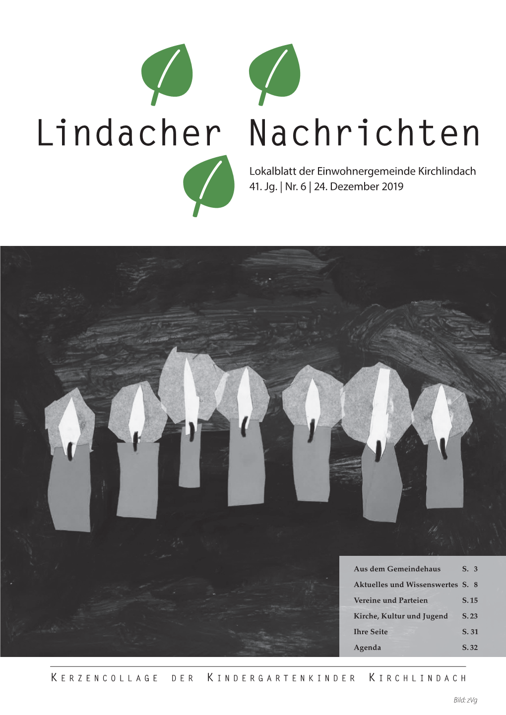 Lindacher Nachrichten Lokalblatt Der Einwohnergemeinde Kirchlindach 41