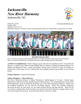Jacksonville New River Harmony Jacksonville, NC
