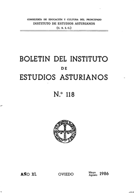 Boletin Del Instituto Estudios Asturianos