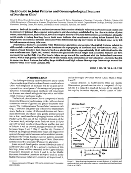 Field Guide to Joint Patterns and Geomorphological Features of Northern Ohio1