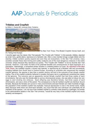 Tribbles and Crayfish by William V