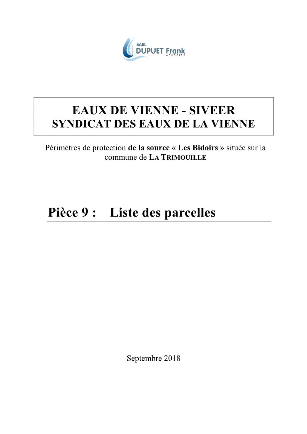 Située Sur La Commune De LA TRIMOUILLE