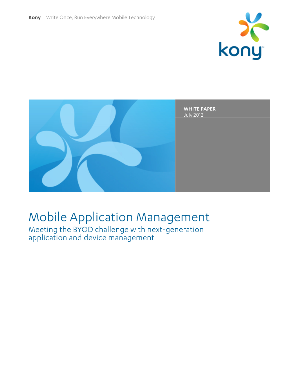 Mobile Application Management