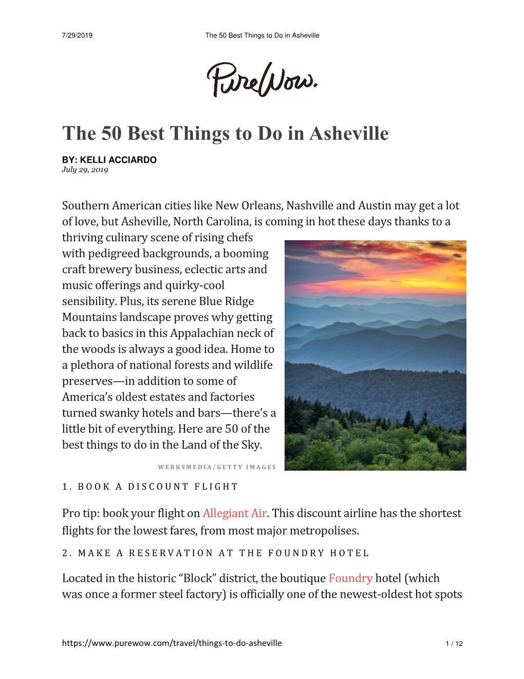 The 50 Best Things to Do in Asheville