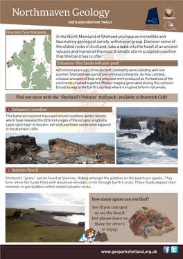 Northmaven Geology SHETLAND HERITAGE TRAILS