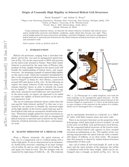 Origin of Unusually High Rigidity in Selected Helical Coil Structures
