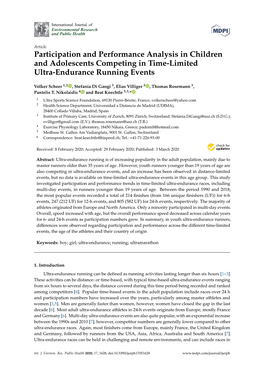 Participation and Performance Analysis in Children and Adolescents Competing in Time-Limited Ultra-Endurance Running Events