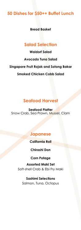 The Line 5050 Lunch Menu