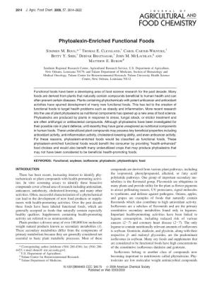 Phytoalexin-Enriched Functional Foods