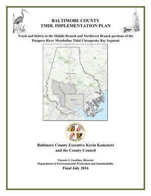 Baltimore County Tmdl Implementation Plan
