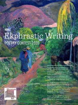 Poetry Contest 2020