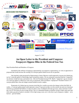 Taxpayers Oppose Hike in the Federal Gas Tax